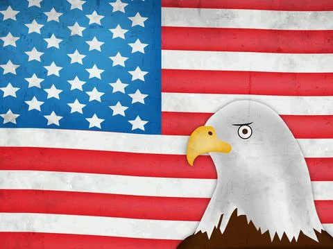 Illustration of elements of USA Constitution Day background 스톡 일러스트