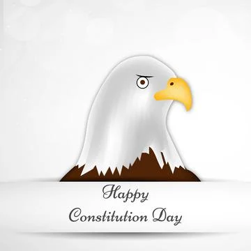 Illustration of elements of USA Constitution Day background Stock Illustration