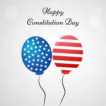 Illustration of elements of USA Constitution Day background Illustration