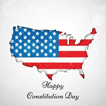 Illustration of elements of USA Constitution Day background 스톡 일러스트