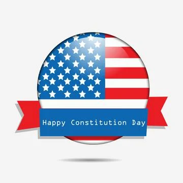 Illustration of elements of USA Constitution Day background 스톡 일러스트