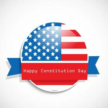 Illustration of elements of USA Constitution Day background Stock Illustration