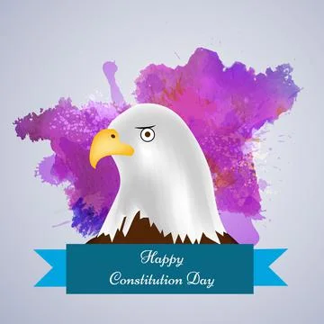 Illustration of elements of USA Constitution Day background Stock Illustration