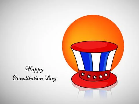 Illustration of elements of USA Constitution Day background 스톡 일러스트