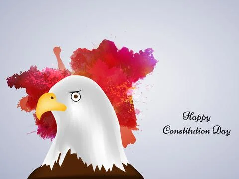 Illustration of elements of USA Constitution Day background Stock Illustration