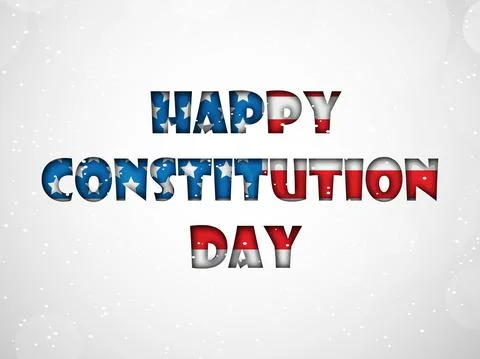 Illustration of elements of USA Constitution Day background 스톡 일러스트