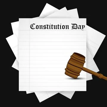 Illustration of elements of USA Constitution Day background 스톡 일러스트