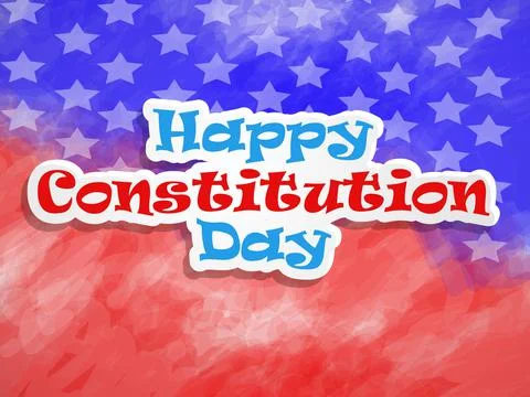 Illustration of elements of USA Constitution Day background 스톡 일러스트