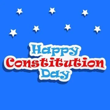 Illustration of elements of USA Constitution Day background 스톡 일러스트