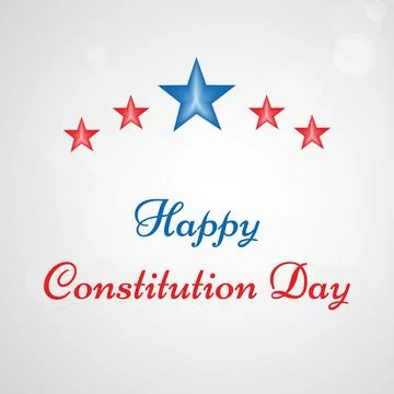 Illustration of elements of USA Constitution Day background Illustrazione stock