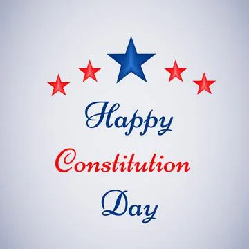 Illustration of elements of USA Constitution Day background 스톡 일러스트