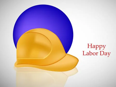 Illustration of elements of USA Labor Day background Stock Illustration