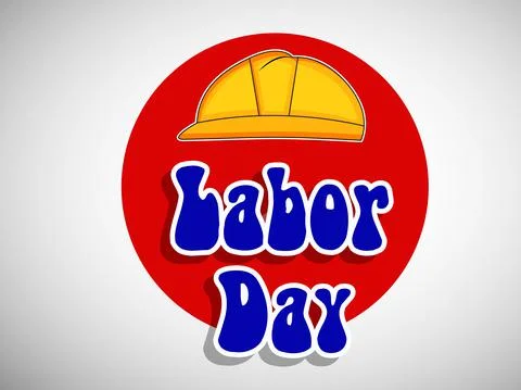 Illustration of elements of USA Labor Day background Illustrazione stock