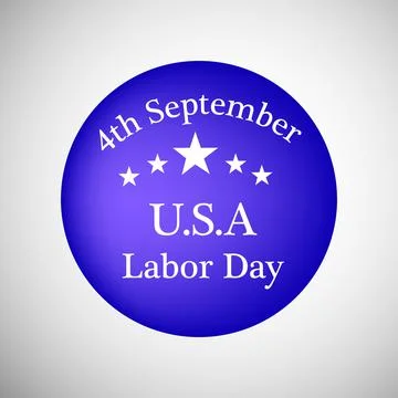 Illustration of elements of USA Labor Day background Stock Illustration