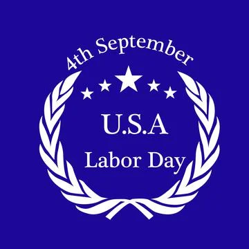 Illustration of elements of USA Labor Day background Stock Illustration