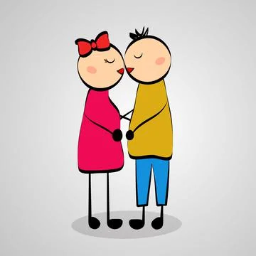 Illustration of elements of Valentine Day background Stock Illustration