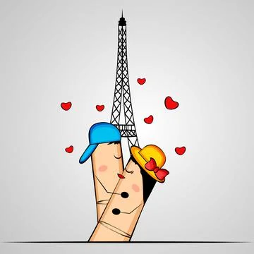 Illustration of elements of Valentine Day background Stock Illustration