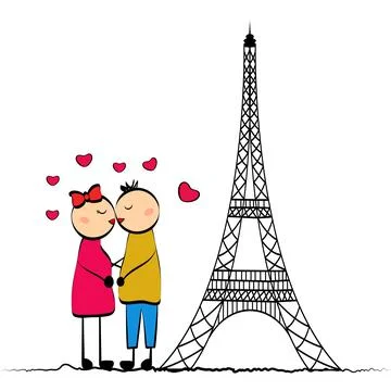 Illustration of elements of Valentine Day background Stock Illustration