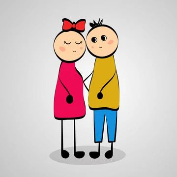 Illustration of elements of Valentine Day background 库存插图