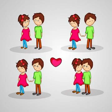 Illustration of elements of Valentine Day background Illustration