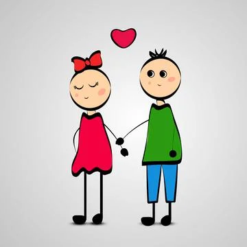 Illustration of elements of Valentine Day background Stock Illustration