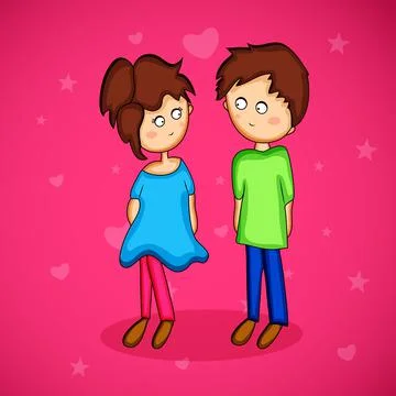 Illustration of elements of Valentine Day background Stock Illustration