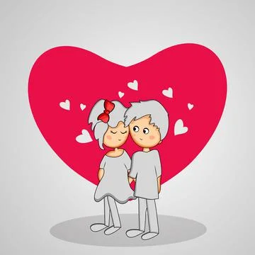 Illustration of elements of Valentine Day background Illustrazione stock