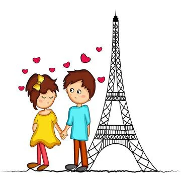 Illustration of elements of Valentine Day background イラスト素材