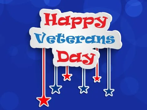 Illustration of elements of Veterans Day Background イラスト素材