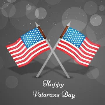 Illustration of elements of Veterans Day Background Stock Illustration
