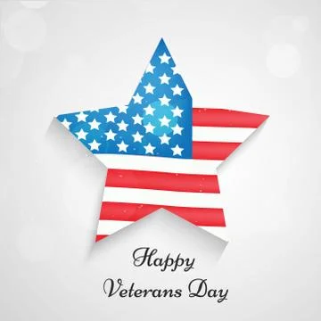 Illustration of elements of Veterans Day Background Illustrazione stock