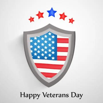 Illustration of elements of Veterans Day Background Stock Illustration