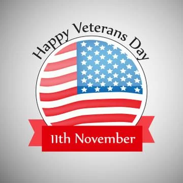 Illustration of elements of Veterans Day Background 스톡 일러스트