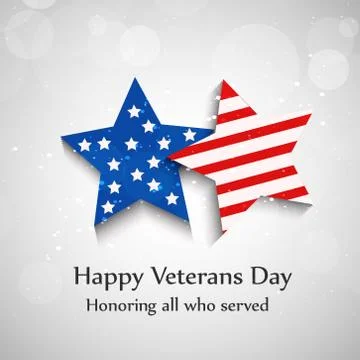 Illustration of elements of Veterans Day Background Stock Illustration