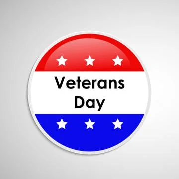 Illustration of elements of Veterans Day Background Illustrazione stock