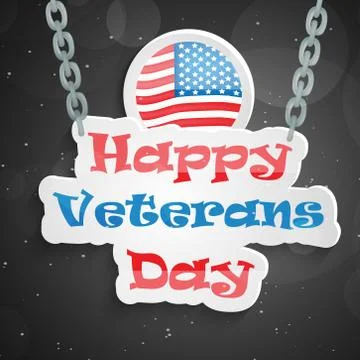 Illustration of elements of Veterans Day Background 스톡 일러스트
