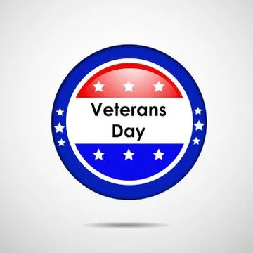 Illustration of elements of Veterans Day Background 스톡 일러스트