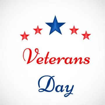 Illustration of elements of Veterans Day Background Stock Illustration