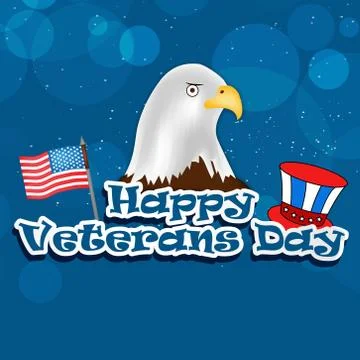 Illustration of elements of Veterans Day Background イラスト素材
