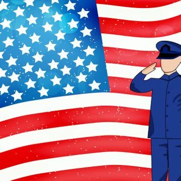 Illustration of elements of Veterans Day Background イラスト素材