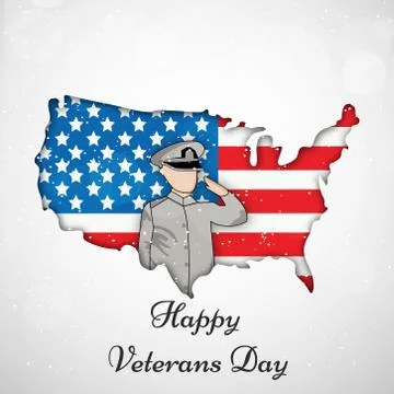 Illustration of elements of Veterans Day Background 스톡 일러스트