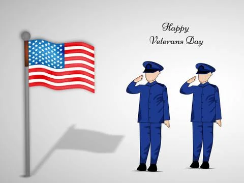 Illustration of elements of Veterans Day Background 스톡 일러스트