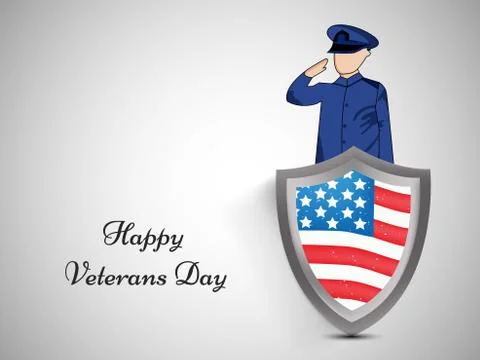 Illustration of elements of Veterans Day Background 스톡 일러스트