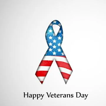 Illustration of elements of Veterans Day Background Stock Illustration