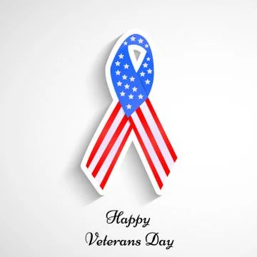 Illustration of elements of Veterans Day Background Illustrazione stock