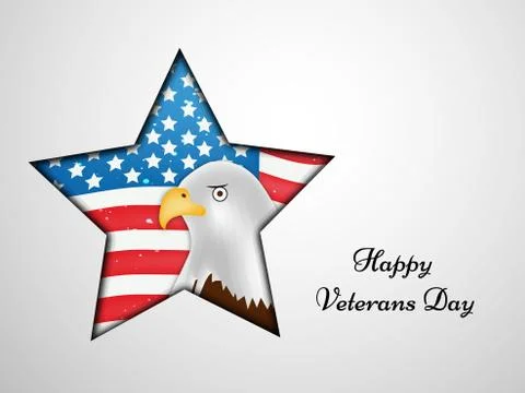 Illustration of elements of Veterans Day Background 스톡 일러스트