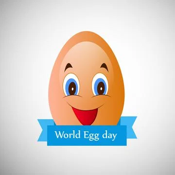 Illustration of elements of World Egg Day Background Stock Illustration