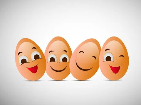Illustration of elements of World Egg Day Background Stockillustratie