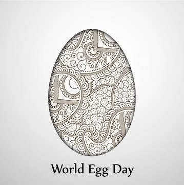 Illustration of elements of World Egg Day Background Stock Illustration