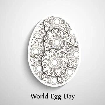 Illustration of elements of World Egg Day Background 库存插图